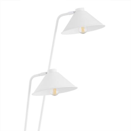 Argon 7074 - Golv lampa GABIAN 2xE27/15W/230V vit
