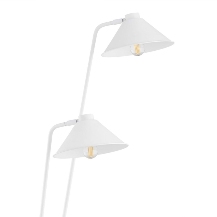 Argon 7074 - Golv lampa GABIAN 2xE27/15W/230V vit