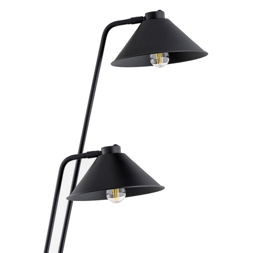 Argon 7075 - Golv lampa GABIAN 2xE27/15W/230V svart
