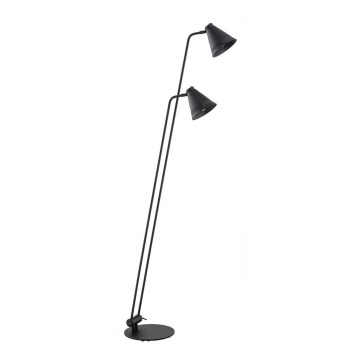 Argon 7077 - Golv lampa AVALONE 2xE27/15W/230V svart
