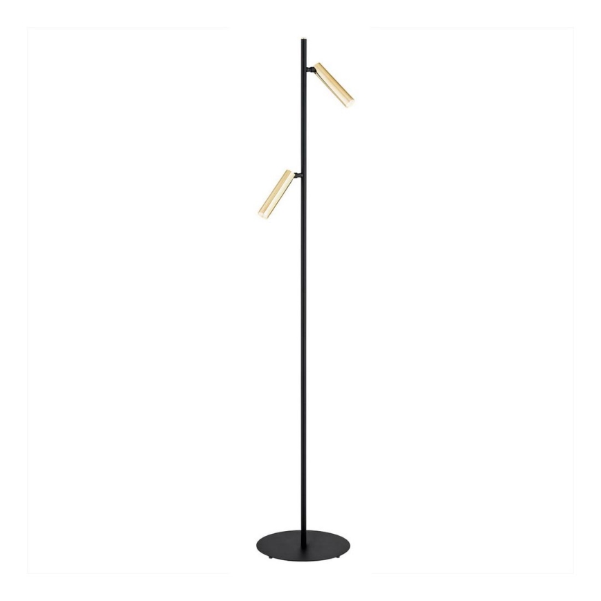 Argon 7083 - Golv lampa TORRE 2xG9/6W/230V svart/mässing