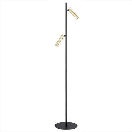 Argon 7083 - Golv lampa TORRE 2xG9/6W/230V svart/mässing