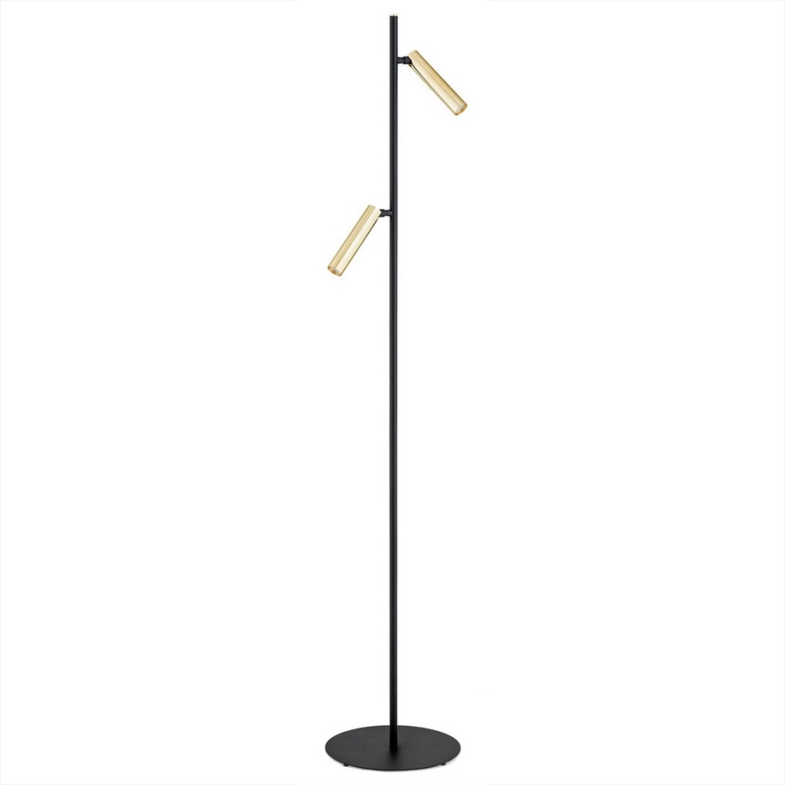 Argon 7083 - Golv lampa TORRE 2xG9/6W/230V svart/mässing