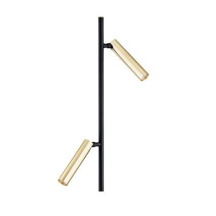 Argon 7083 - Golv lampa TORRE 2xG9/6W/230V svart/mässing