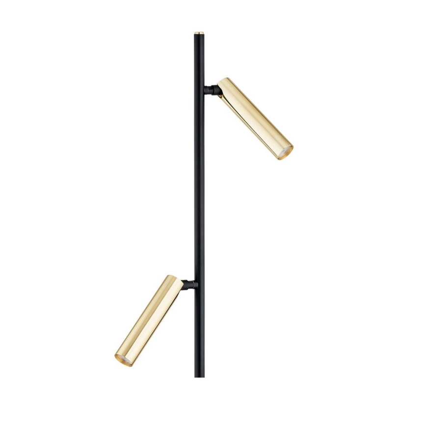 Argon 7083 - Golv lampa TORRE 2xG9/6W/230V svart/mässing