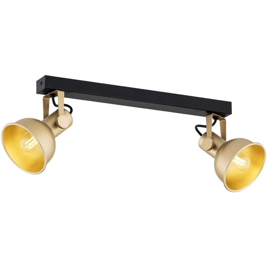 Argon 7144 - Spotlight LENORA 2xE14/7W/230V guld/svart