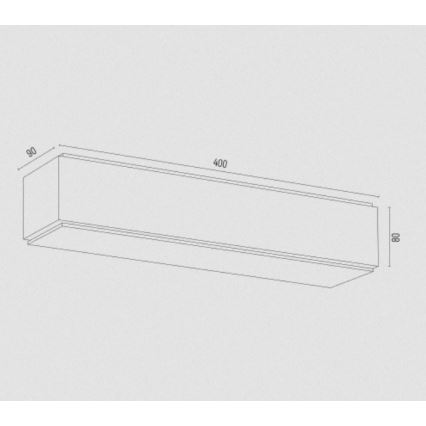 Argon 7166 - Vägglampa CARLSON 2xE27/15W/230V 40 cm guld