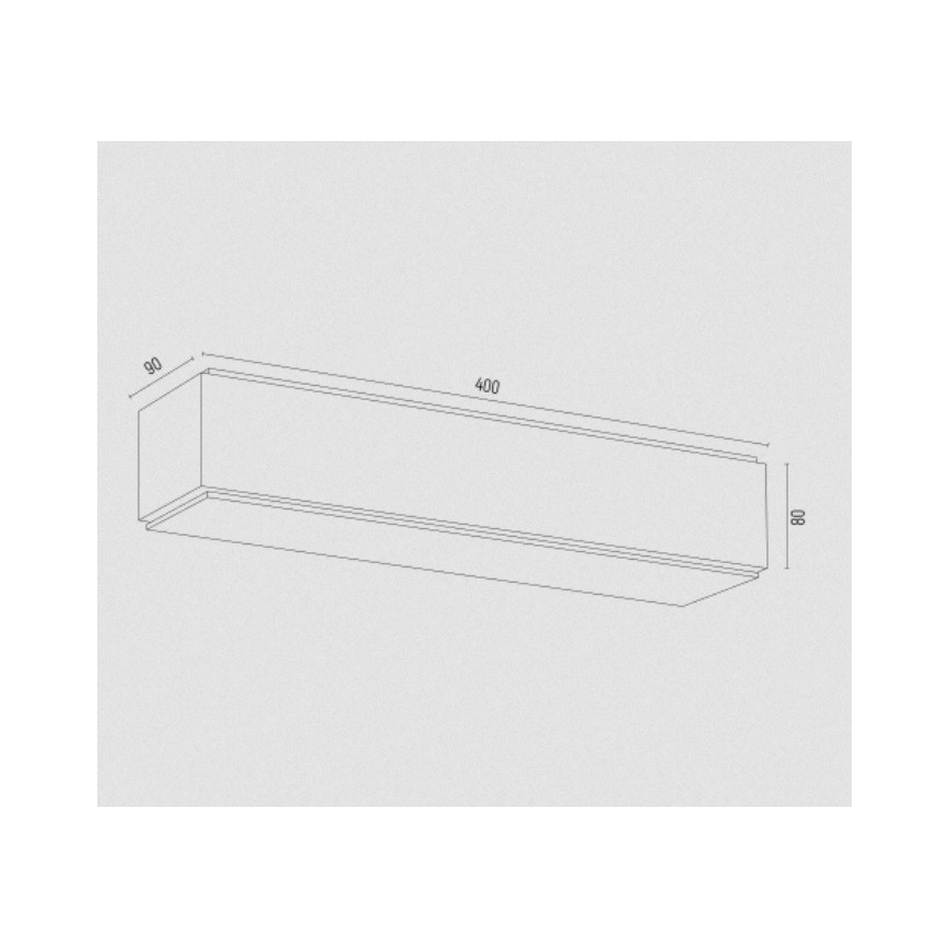 Argon 7166 - Vägglampa CARLSON 2xE27/15W/230V 40 cm guld
