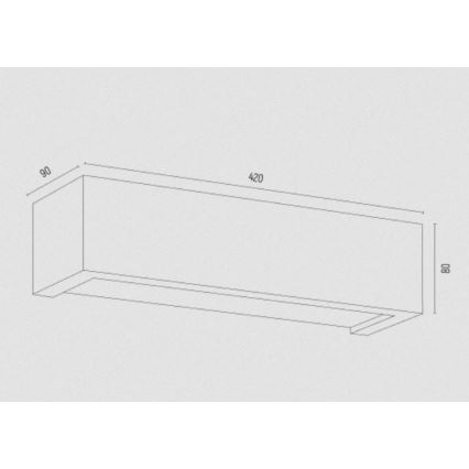 Argon 7169 - Vägglampa CASERTA 2xE27/15W/230V 42 cm