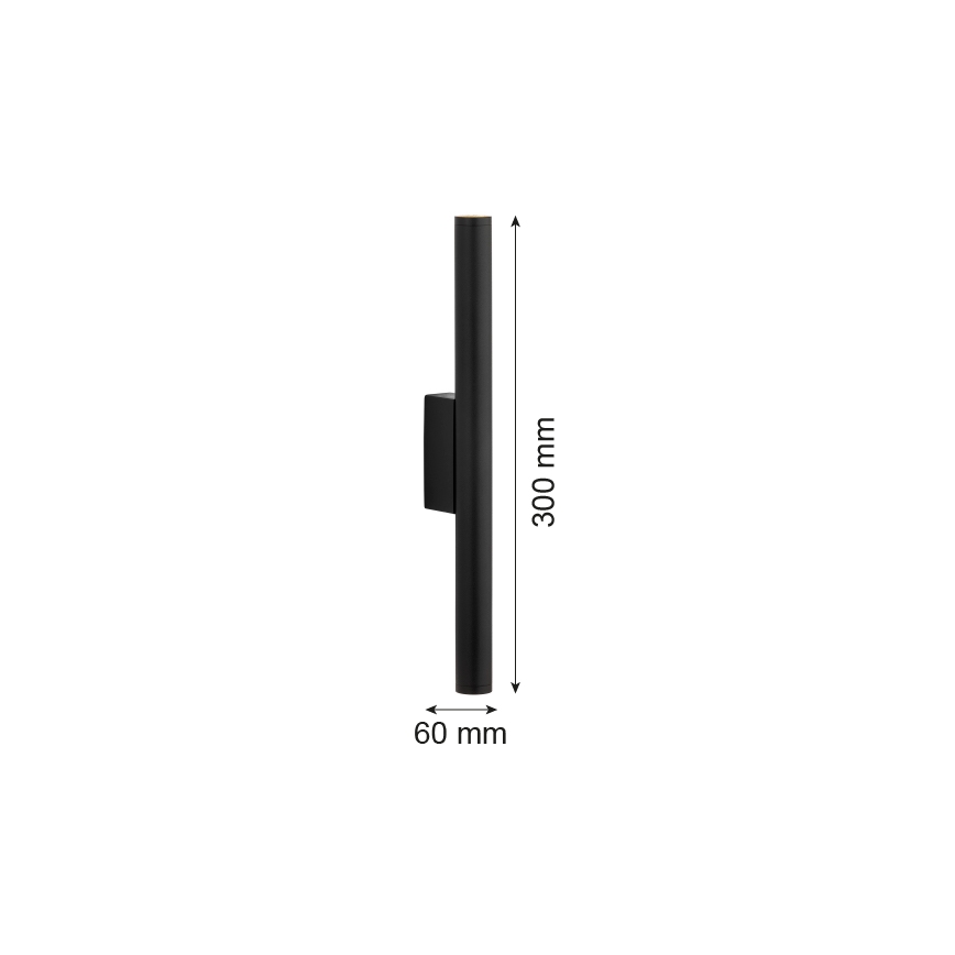 Argon 7222 - LED väggbelysning GRECO 2xLED/4,2W/230V 3000K svart