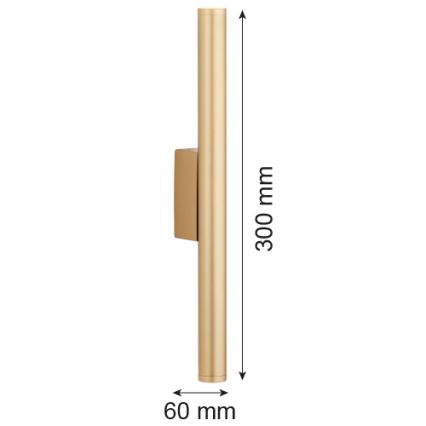 Argon 7224 - LED väggbelysning GRECO 2xLED/4,2W/230V 3000K guld
