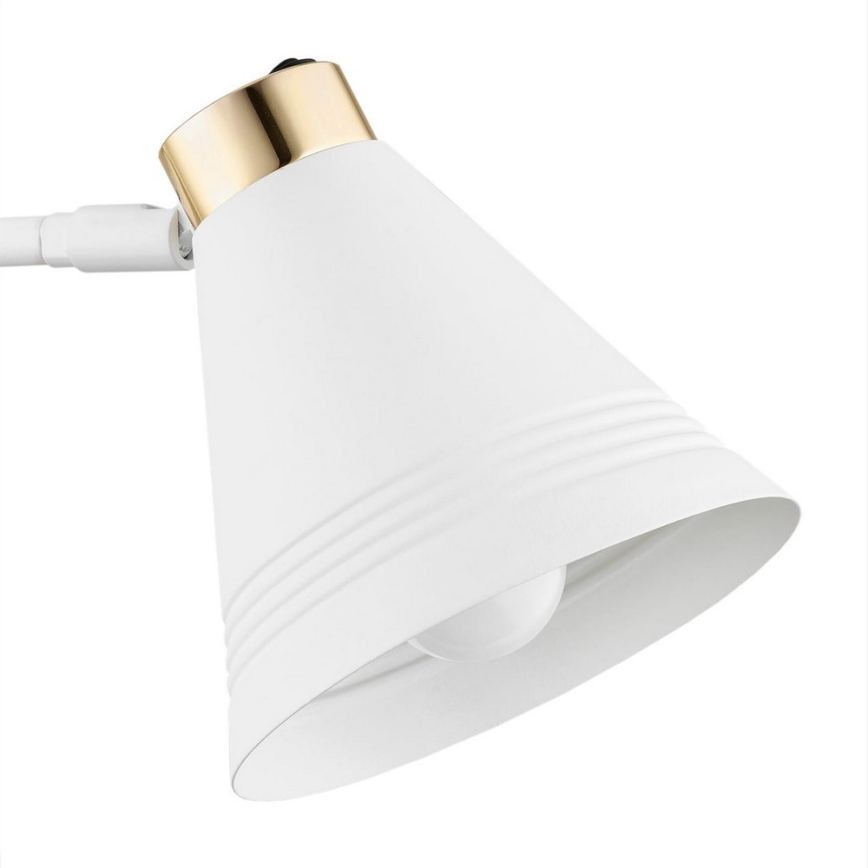 Argon 8006 - Vägglampa AVALONE 1xE27/15W/230V 34 cm vit/gyllene