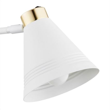 Argon 8007 - Vägglampa AVALONE 1xE27/15W/230V 57 cm vit/gyllene