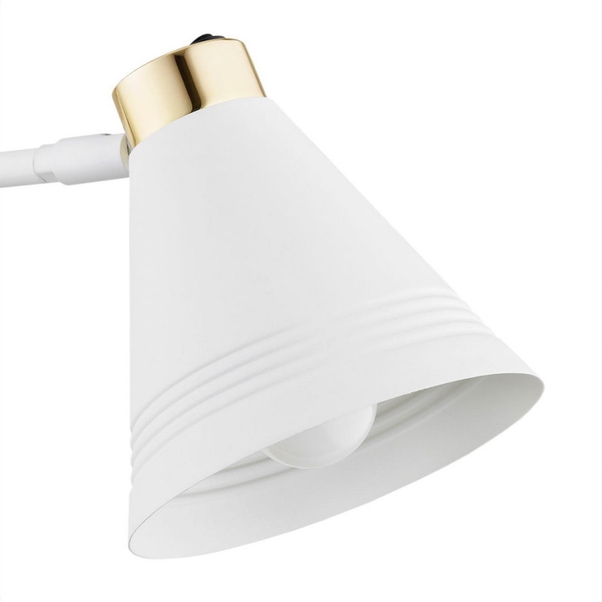 Argon 8007 - Vägglampa AVALONE 1xE27/15W/230V 57 cm vit/gyllene