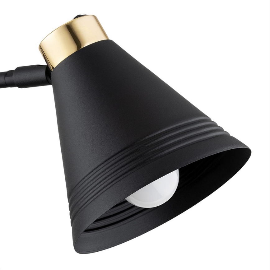 Argon 8008 - Vägglampa AVALONE 1xE27/15W/230V 34 cm svart/gyllene