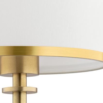 Argon 8029 - Bordslampa ABBANO 1xE27/15W/230V mässing/vit