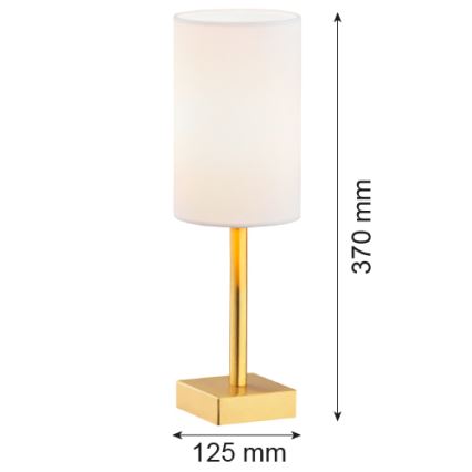 Argon 8030 - Bordslampa ABRUZZO 1xE14/7W/230V mässing/vit