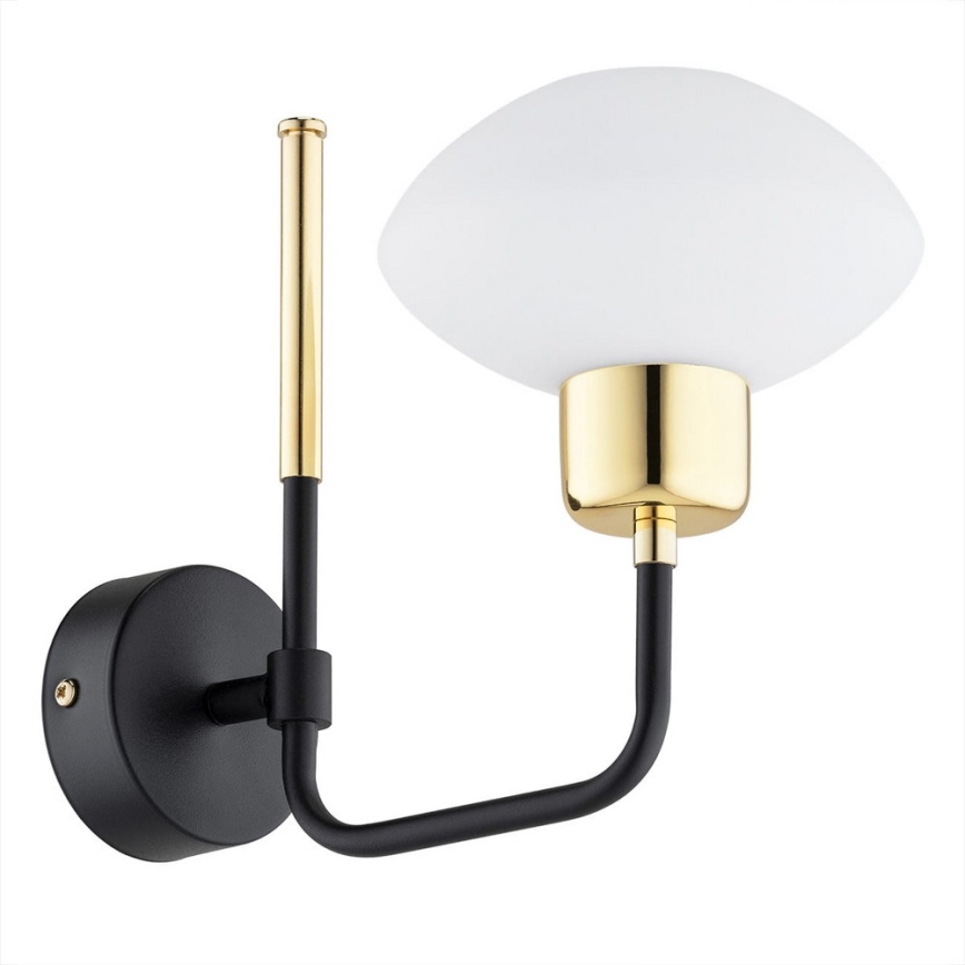 Argon 8032 - Vägglampa RAVELLO 1xE14/15W/230V svart/gyllene