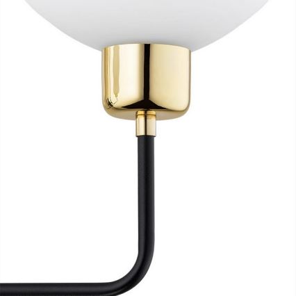 Argon 8032 - Vägglampa RAVELLO 1xE14/15W/230V svart/gyllene