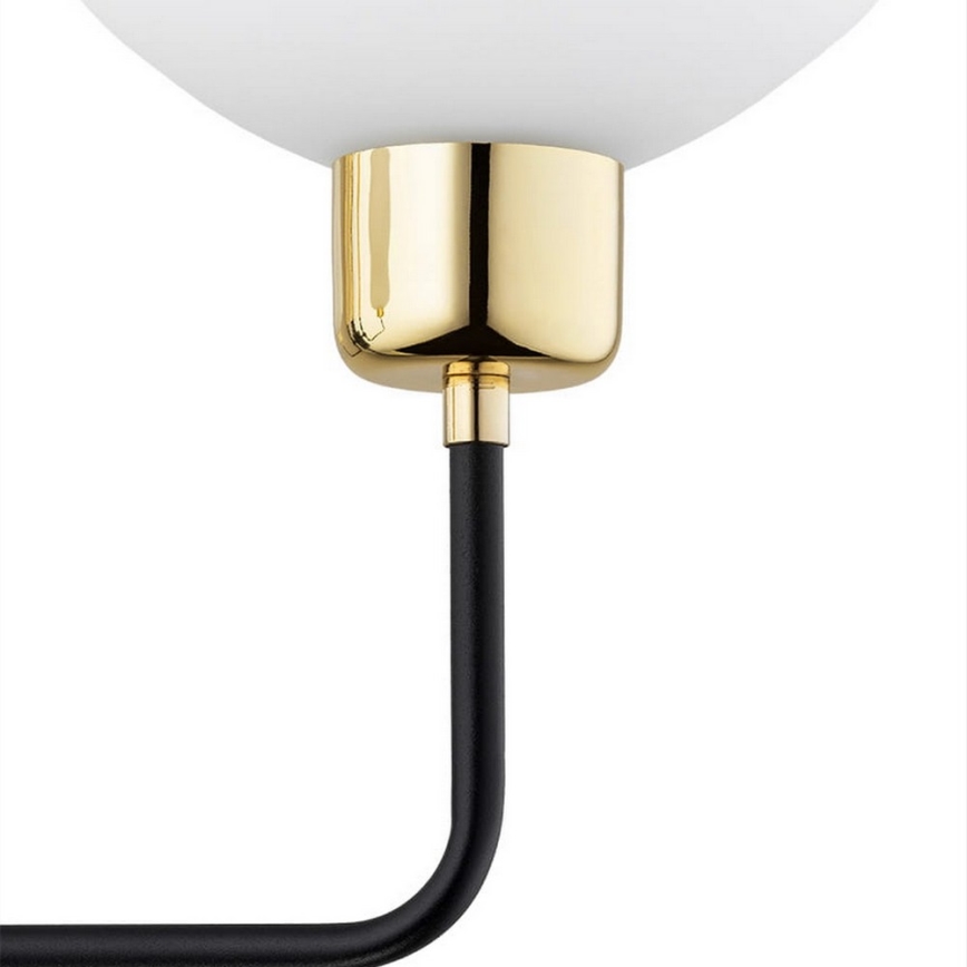 Argon 8032 - Vägglampa RAVELLO 1xE14/15W/230V svart/gyllene