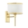 Argon 8033 - Vägglampa ABBANO 1xE27/15W/230V mässing/vit