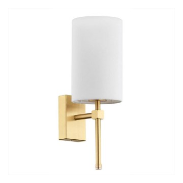 Argon 8034 - Vägglampa ABRUZZO 1xE14/7W/230V mässing/vit