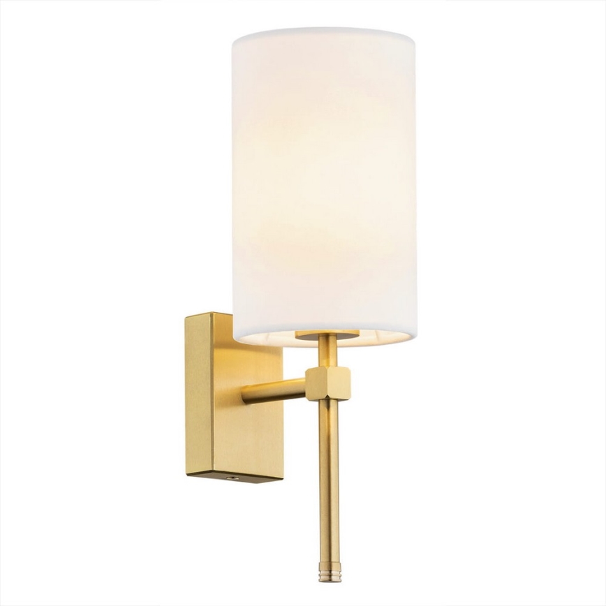 Argon 8034 - Vägglampa ABRUZZO 1xE14/7W/230V mässing/vit