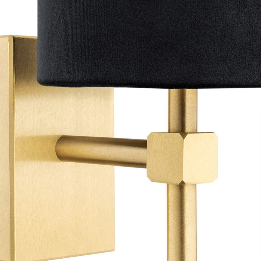 Argon 8035 - Vägglampa ABRUZZO 1xE14/7W/230V mässing/svart