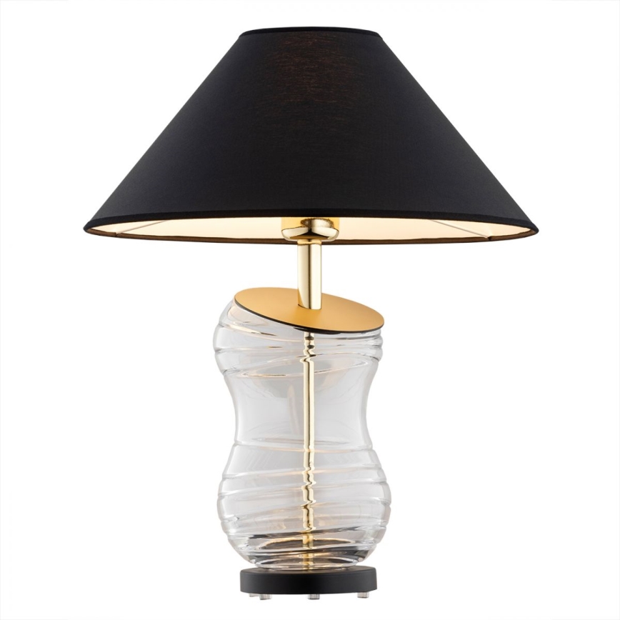 Argon 8037 - Bordslampa VENETO 1xE27/15W/230V svart/mässing