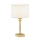 Argon 8047 - Bordslampa ABBANO 1xE27/15W/230V mässing/vit