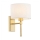 Argon 8048 - Vägglampa ABBANO 1xE27/15W/230V mässing/vit