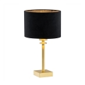 Argon 8049 - Bordslampa ABBANO 1xE27/15W/230V mässing/svart