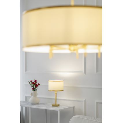 Argon 8049 - Bordslampa ABBANO 1xE27/15W/230V mässing/svart