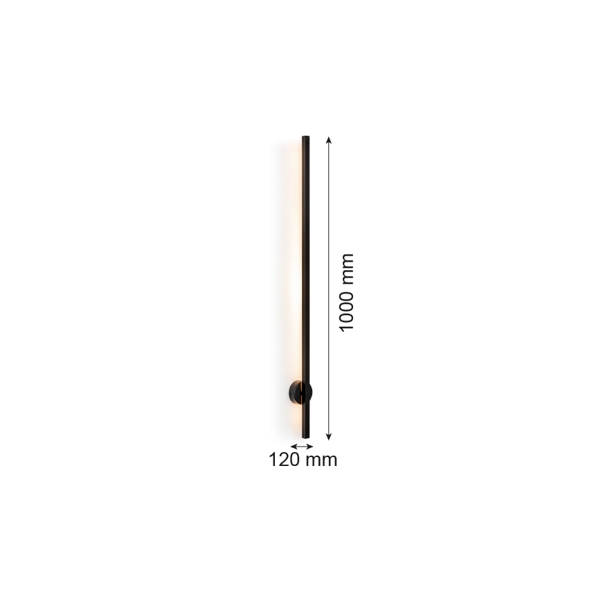 Argon 8051 - LED väggbelysning ASSE LED/10W/230V svart