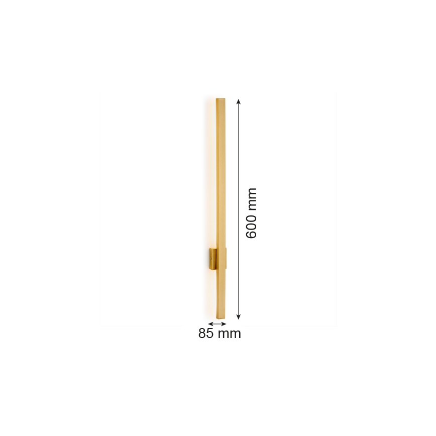 Argon 8063 - LED väggbelysning ASSE LED/6W/230V gyllene