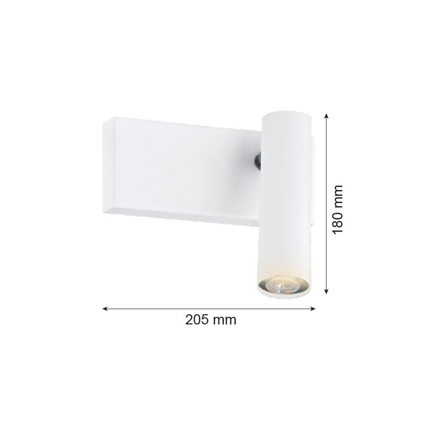 Argon 8064 - Väggspotlight ETNA 1xG9/6W/230V vit