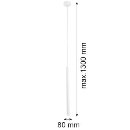 Argon 8066 - Ljuskrona med upphängningsrem ETNA 1xG9/6W/230V vit