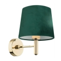 Argon 8105 - Vägglampa PONTE 1xE27/15W/230V grön/mässing