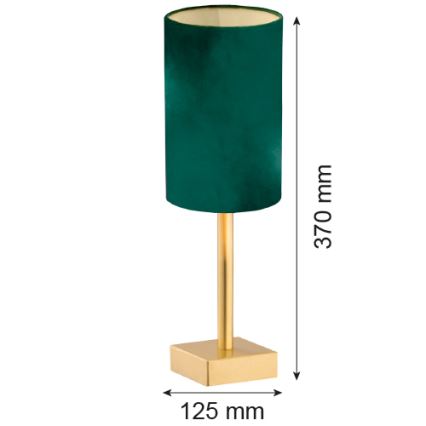 Argon 8108 - Bordslampa ABRUZZO 1xE14/7W/230V mässing/grön
