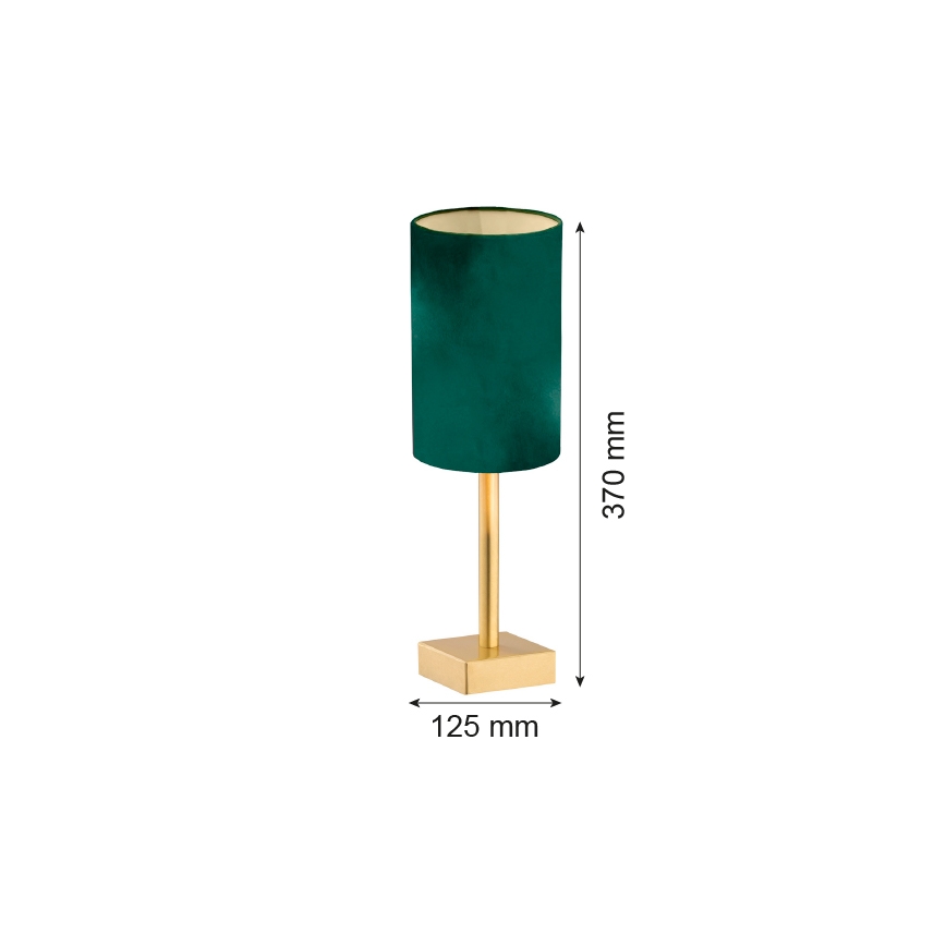 Argon 8108 - Bordslampa ABRUZZO 1xE14/7W/230V mässing/grön