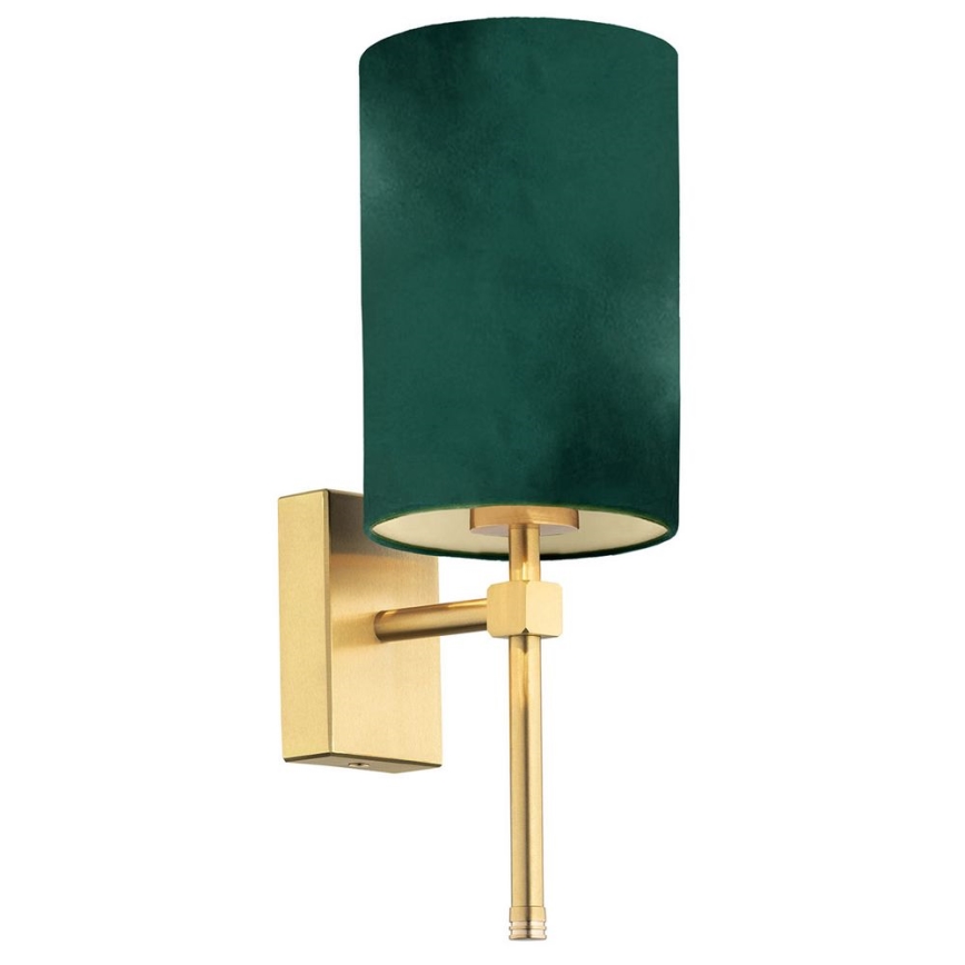 Argon 8109 - Vägglampa ABRUZZO 1xE14/7W/230V mässing/grön