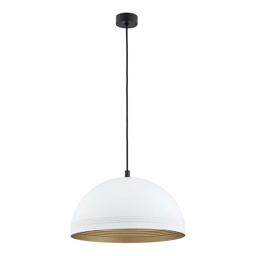 Argon 8241 - Ljuskrona med textilsladd BONITA 1xE27/15W/230V vit