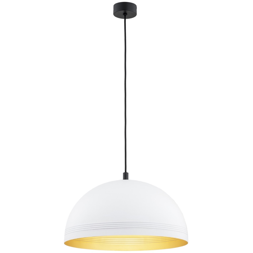 Argon 8241 - Ljuskrona med textilsladd BONITA 1xE27/15W/230V vit