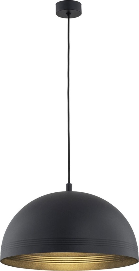 Argon 8242 - Ljuskrona med textilsladd BONITA 1xE27/15W/230V svart