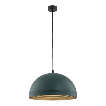 Argon 8243 - Ljuskrona med textilsladd BONITA 1xE27/15W/230V grön
