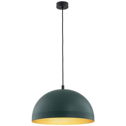 Argon 8243 - Ljuskrona med textilsladd BONITA 1xE27/15W/230V grön