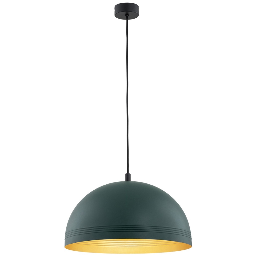 Argon 8243 - Ljuskrona med textilsladd BONITA 1xE27/15W/230V grön