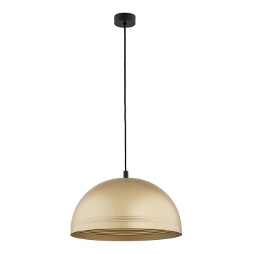 Argon 8245 - Ljuskrona med textilsladd BONITA 1xE27/15W/230V guld