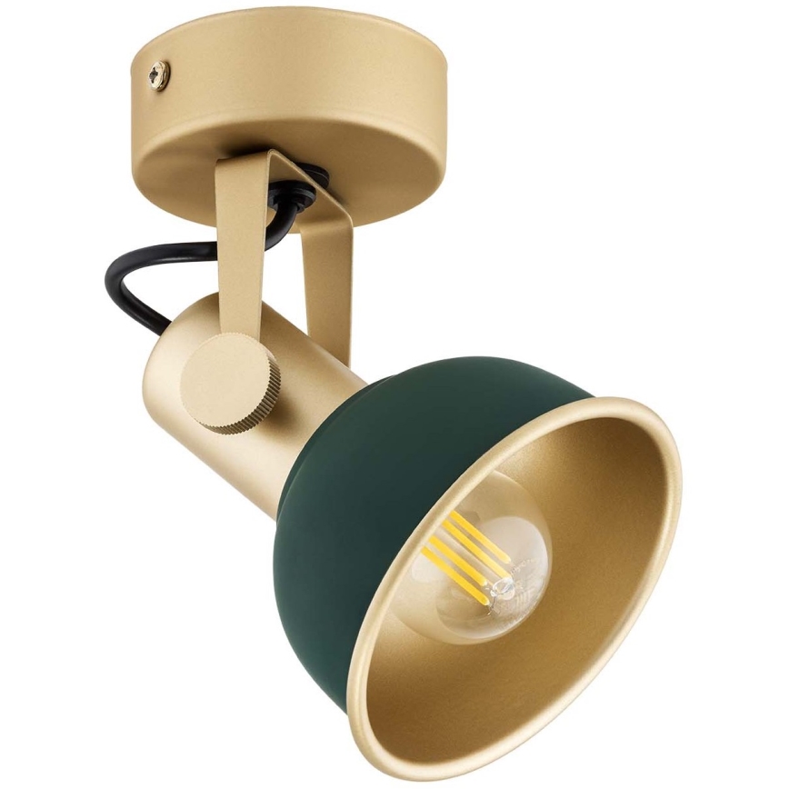 Argon 8247 - Spotlight LENORA 1xE14/7W/230V guld/grön