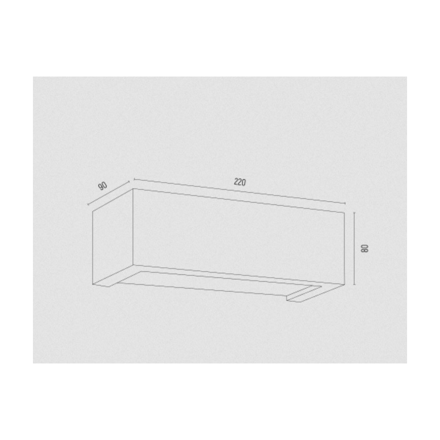 Argon 8251 - Vägglampa CASERTA 1xE27/15W/230V 22 cm